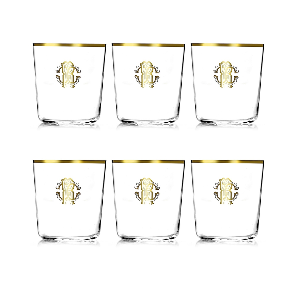 Monogramma Old Fashioned Set of 6 Glasses