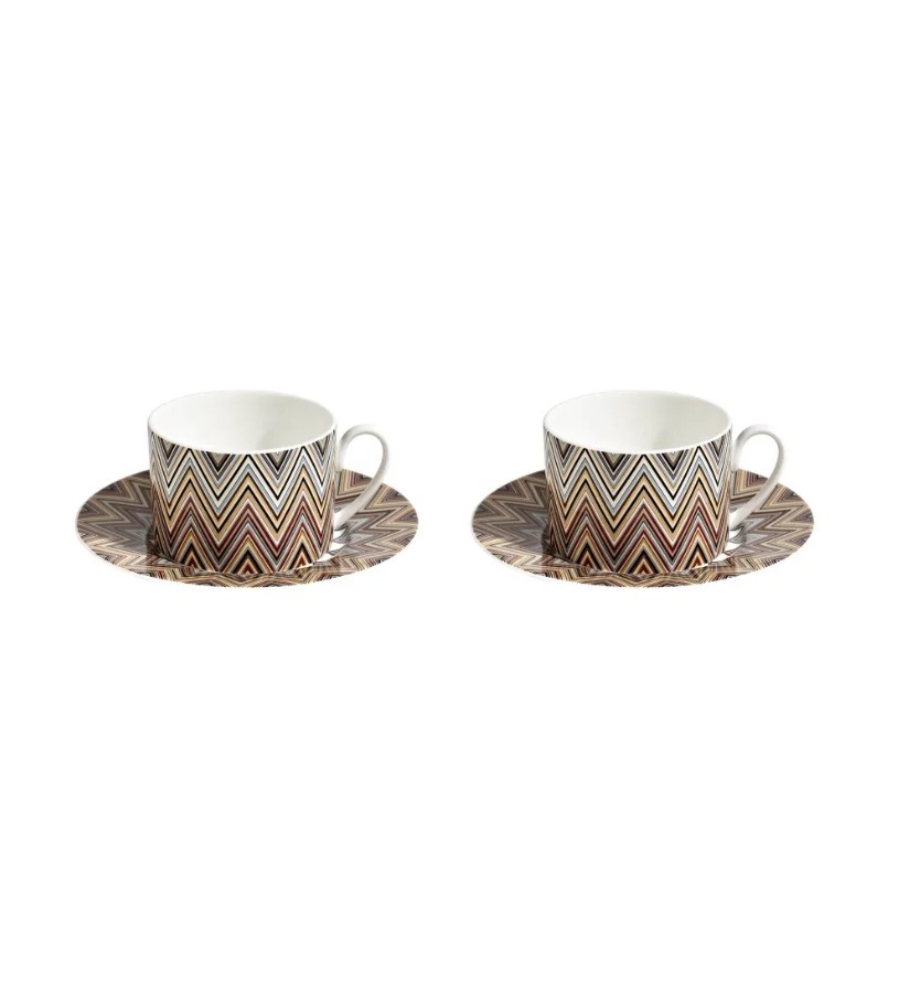 Zig Zag Jarris 148 Set of 2 tea cups and saucers