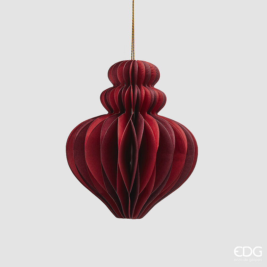 Jucărie brad Trottola Origami H10 Red Mix