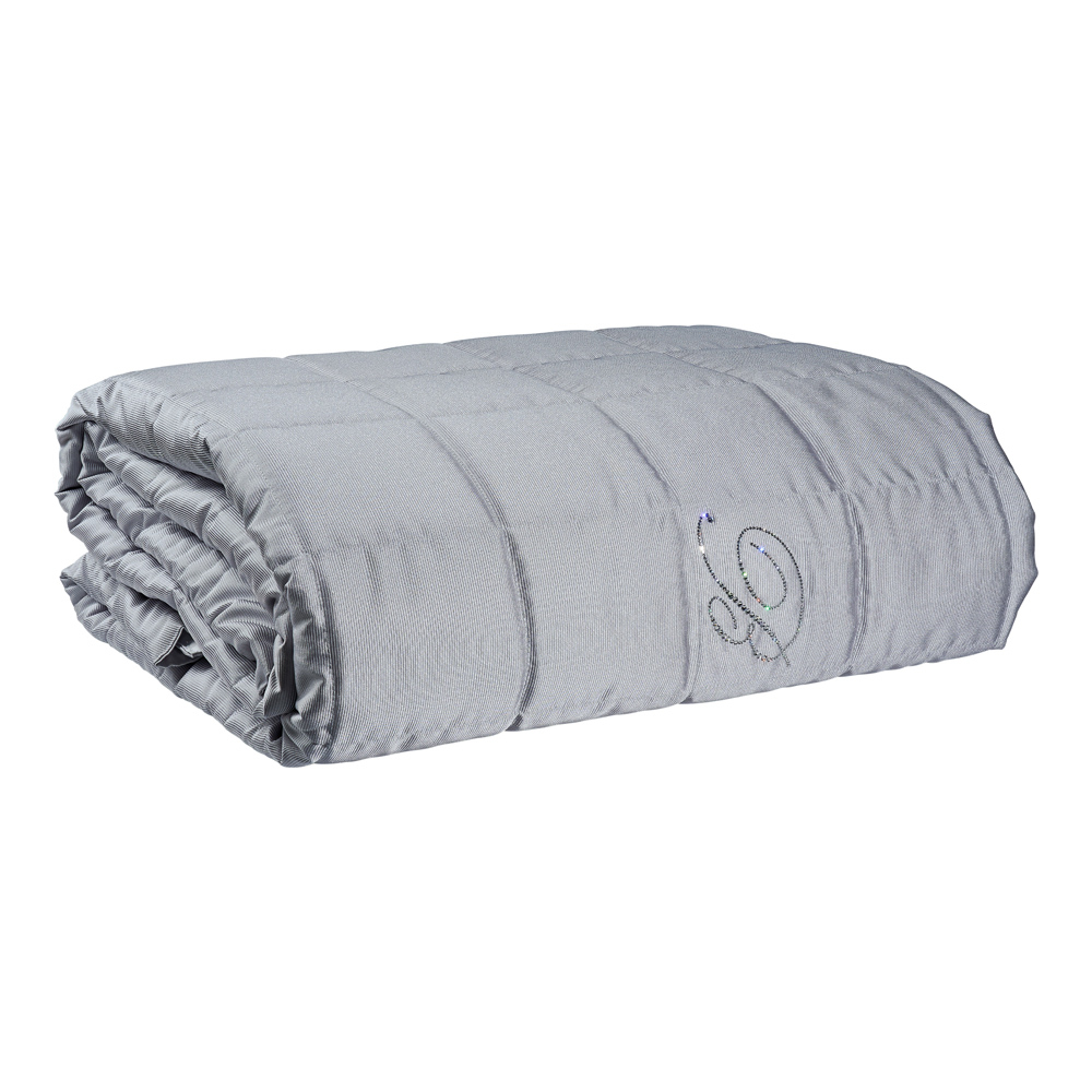 Bedspread Note Blu 270X270 Platinum