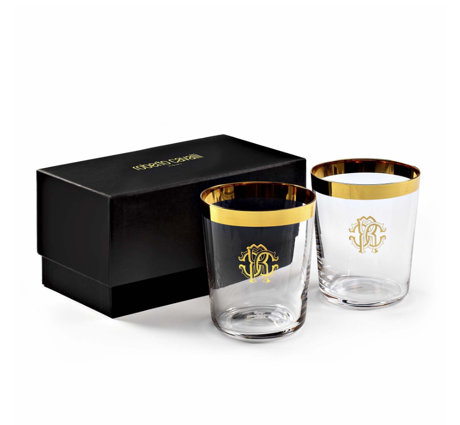 Old Fashioned Glass New Monogram Gold