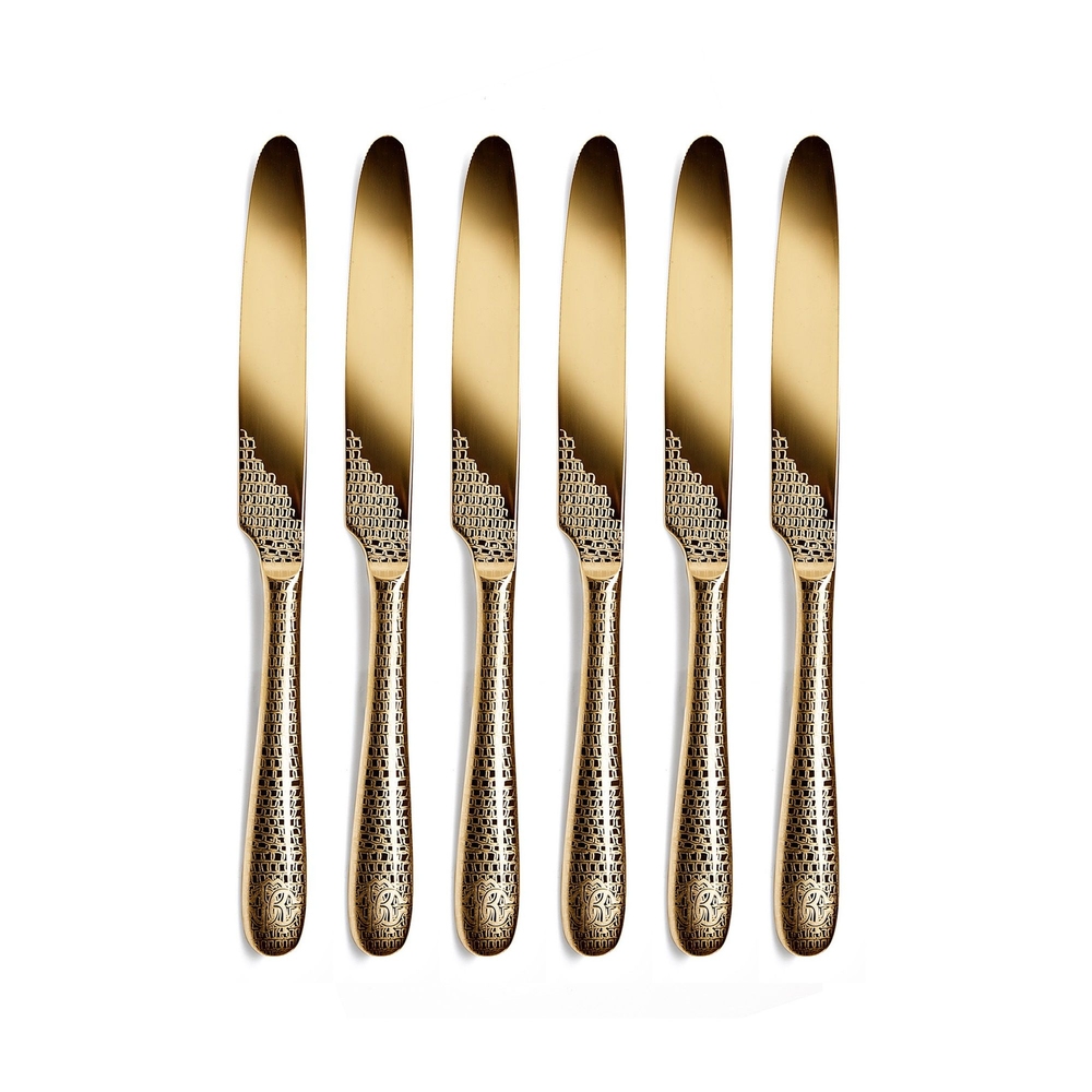 Lizzard Gold Set de 6 cuțite pentru masă 