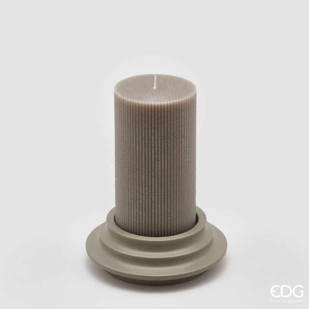 Scented Candle Dorica c/Piatto Grey