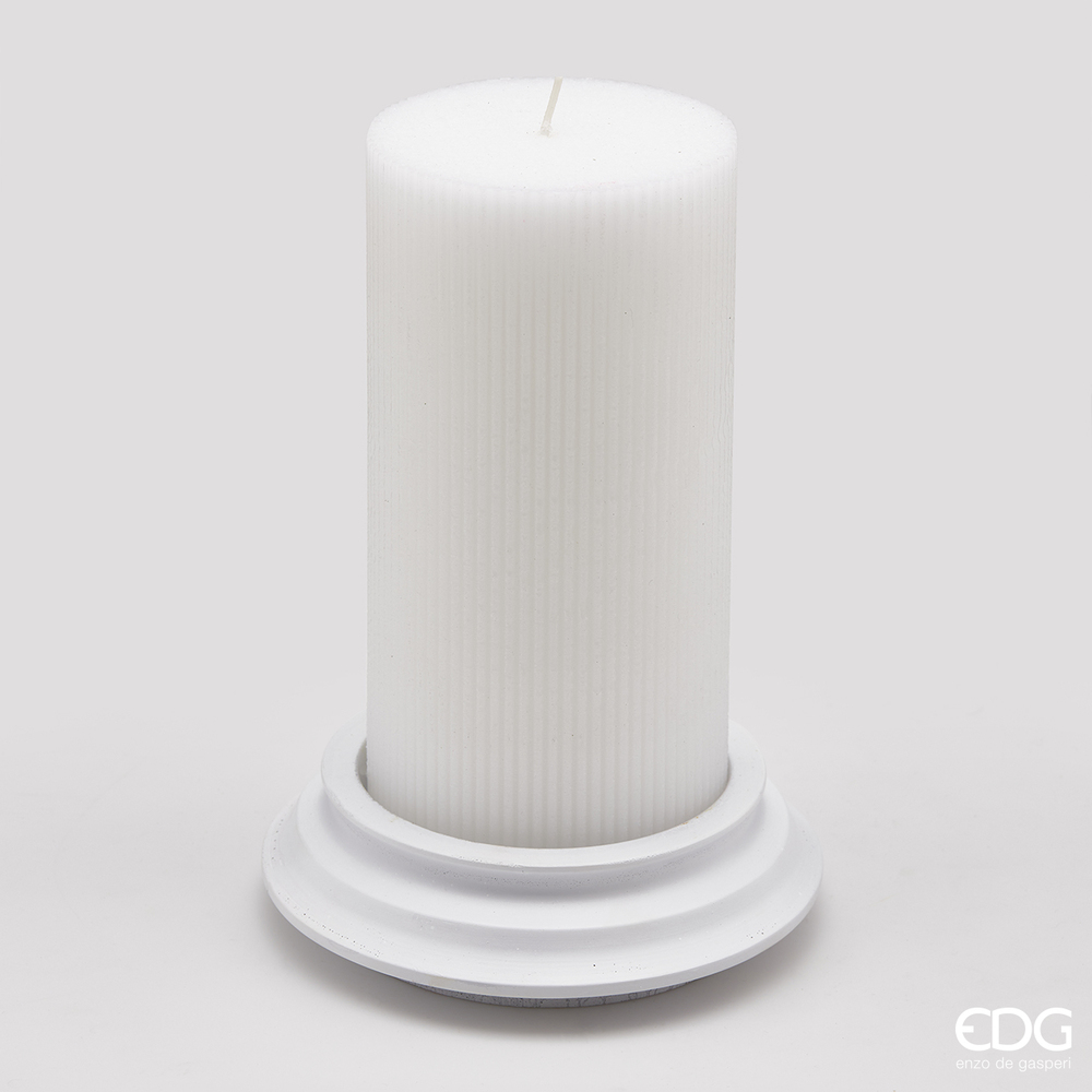 Scented Candle Dorica c/Piatto White