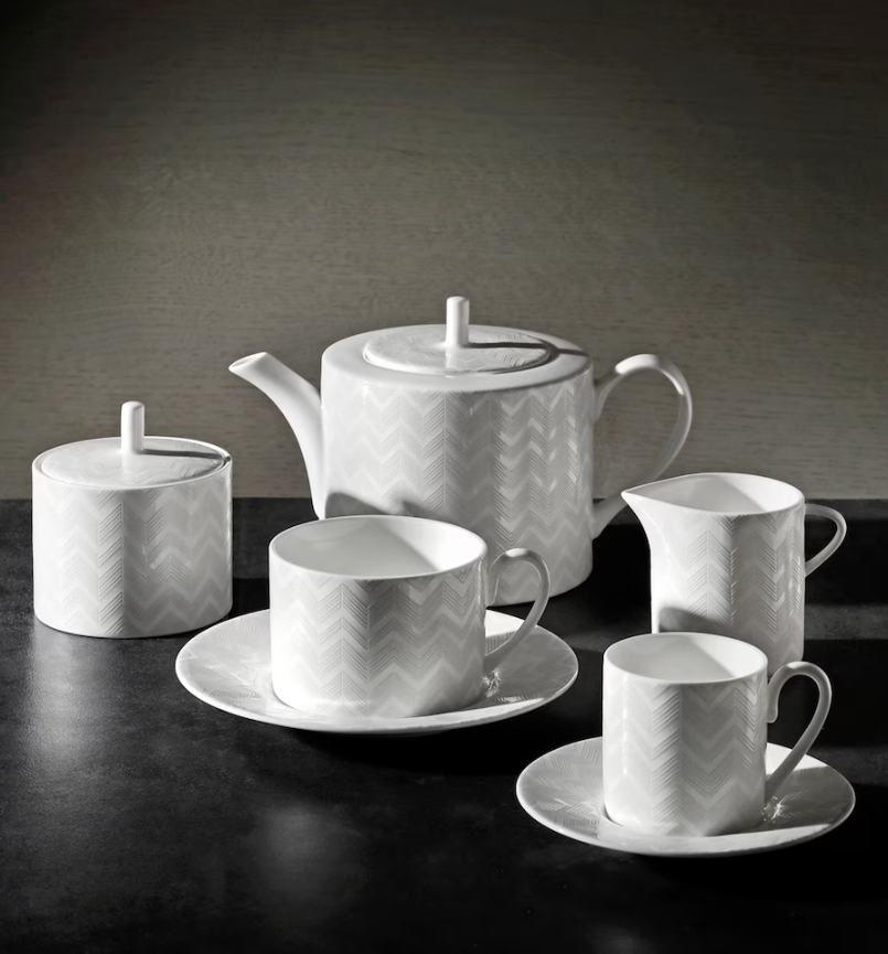 Zig Zag Set of 2 coffee cups and saucers