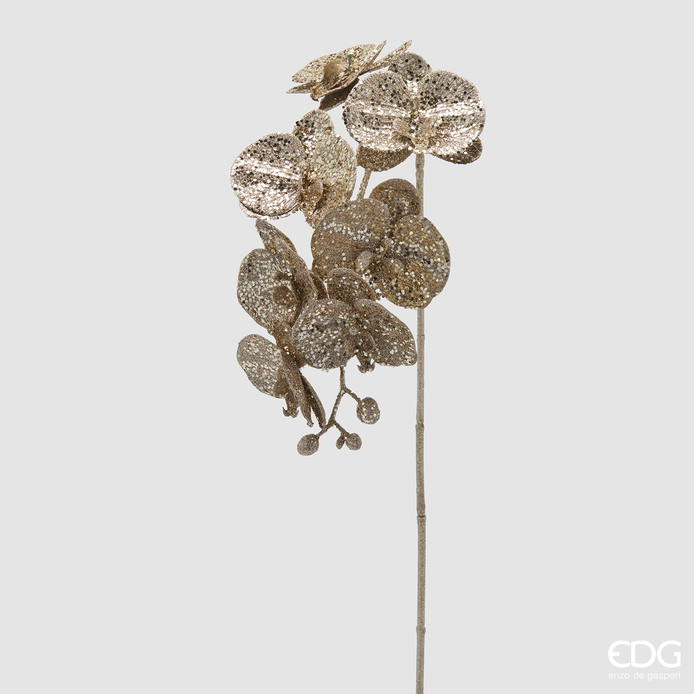 Декоративная веточка Orchidea Phaleanopsis Glitter H85