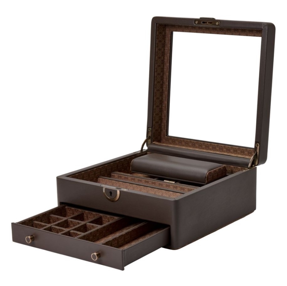 Шкатулка для украшений с подставкой для часов Earth Coffee