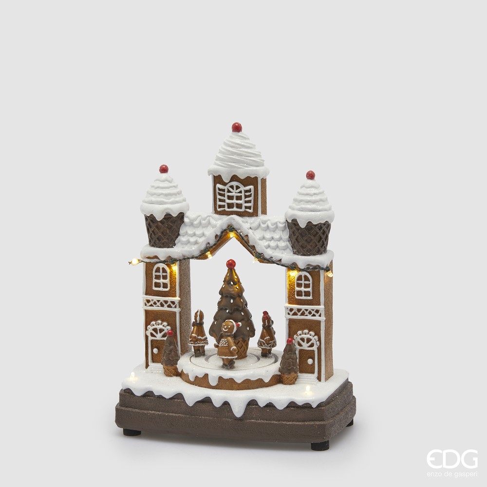 Статуэтка Casetta Marzapane con Pino Led 