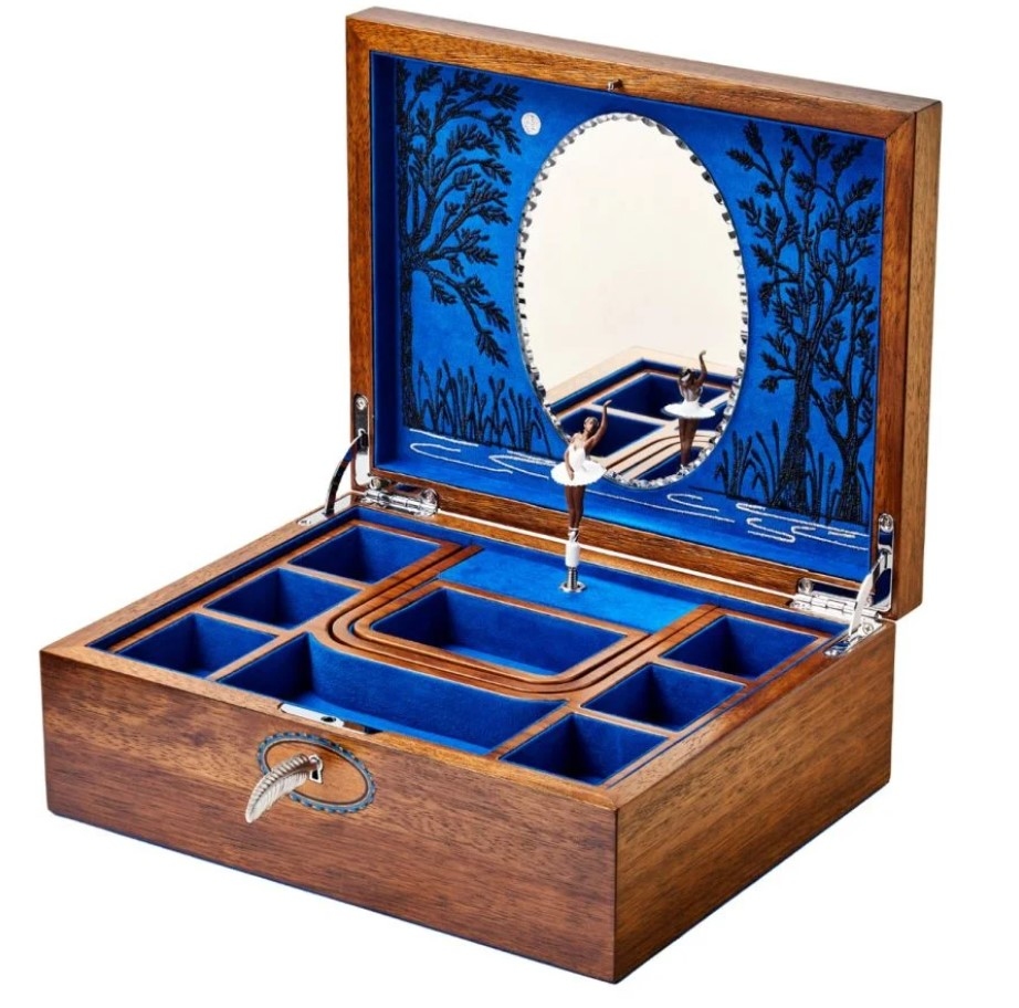 Cutie muzicală pentru bijuterii Ballet Swan Lake