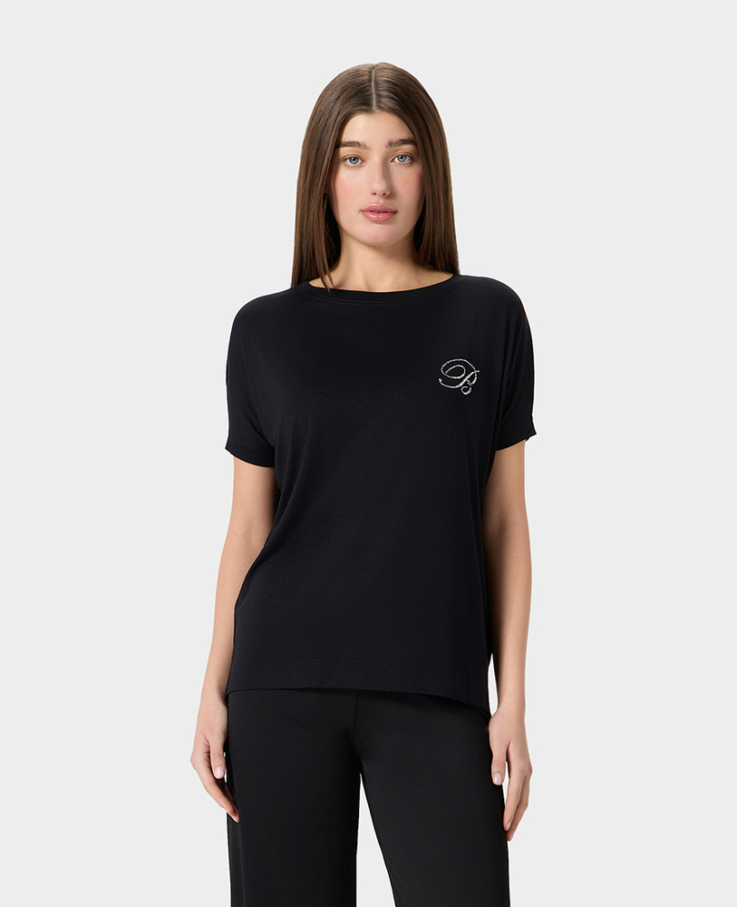 Блузка Ispirazioni Maxi T-Shirt S/M nero