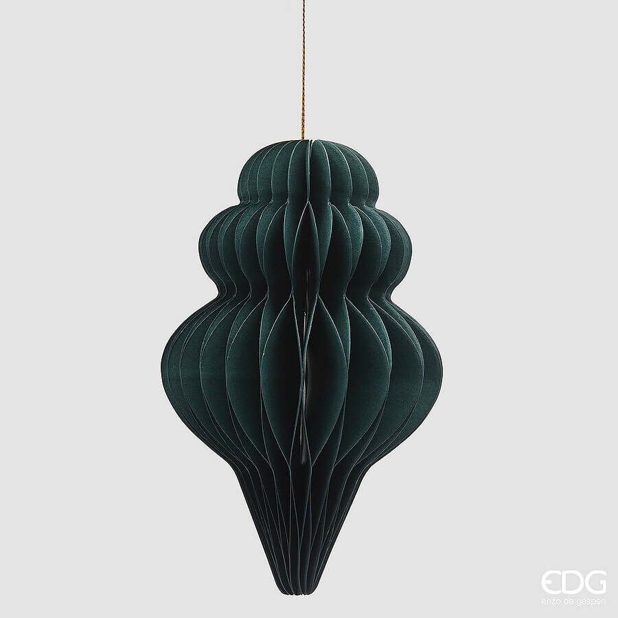 Christmas tree decoration Fuso Origami H15 Dark Green