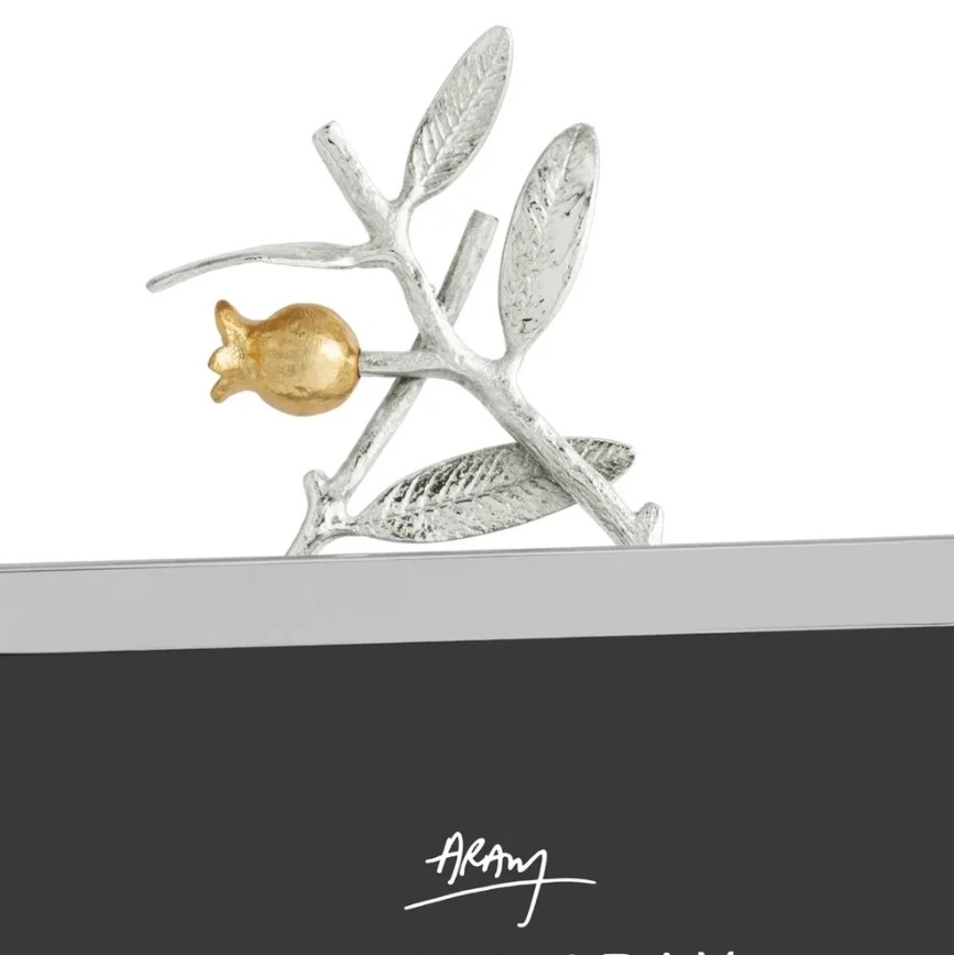 Pomegranate Silver & Gold Easel Frame 5X7