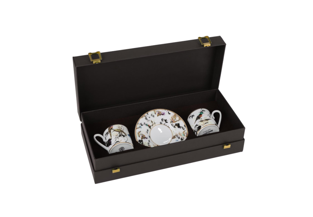 Garden's Birds Set of 2 coffee cups and saucers