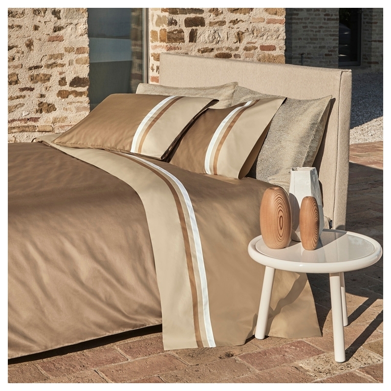 Duvet cover Kubric 250X200 Tortora+Cammello