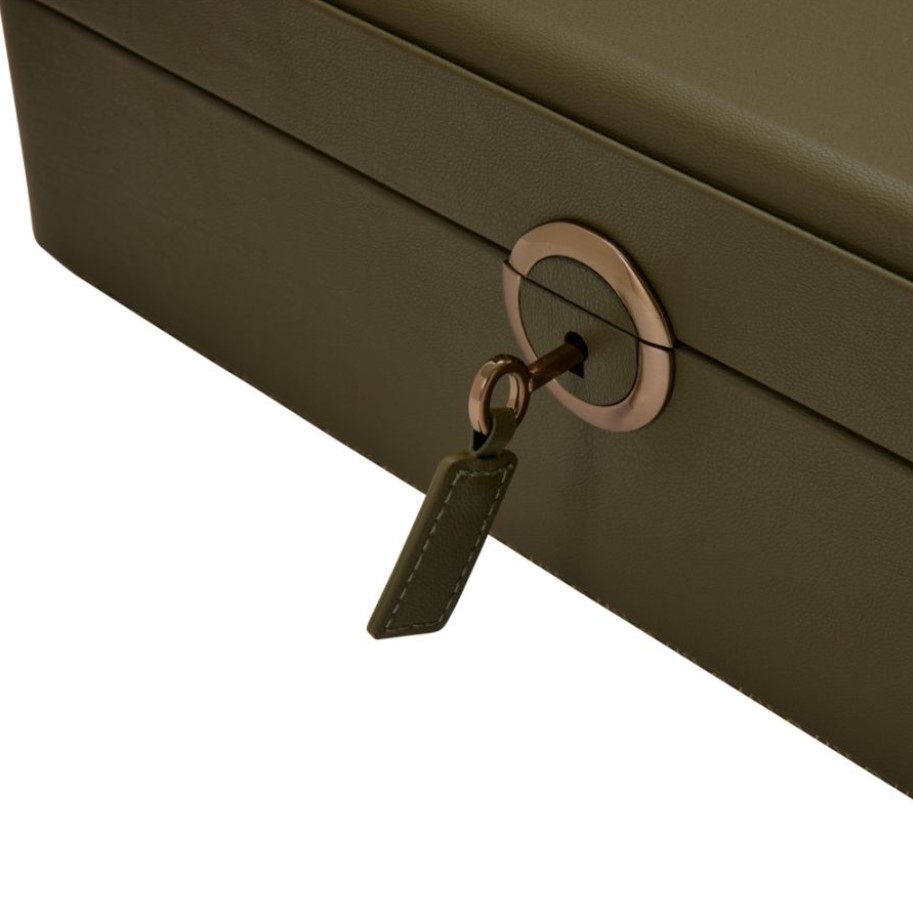 Cutie pentru bijuterii cu suport pentru ceas Earth Olive