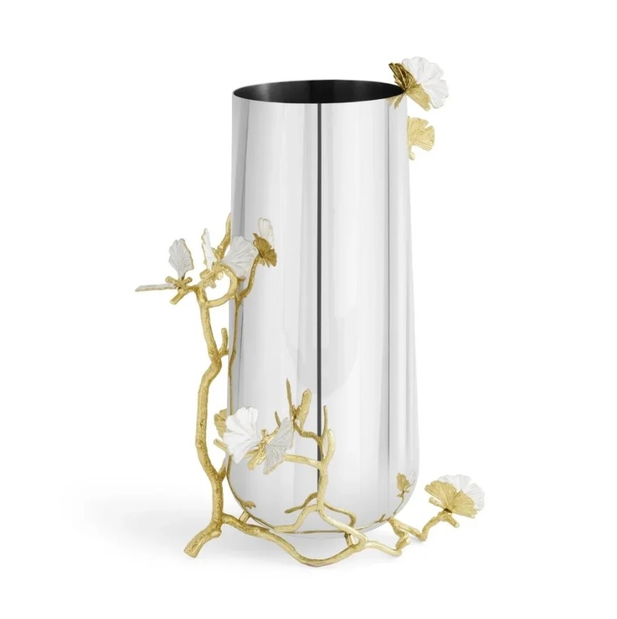 Butterfly Ginkgo Gold Ваза