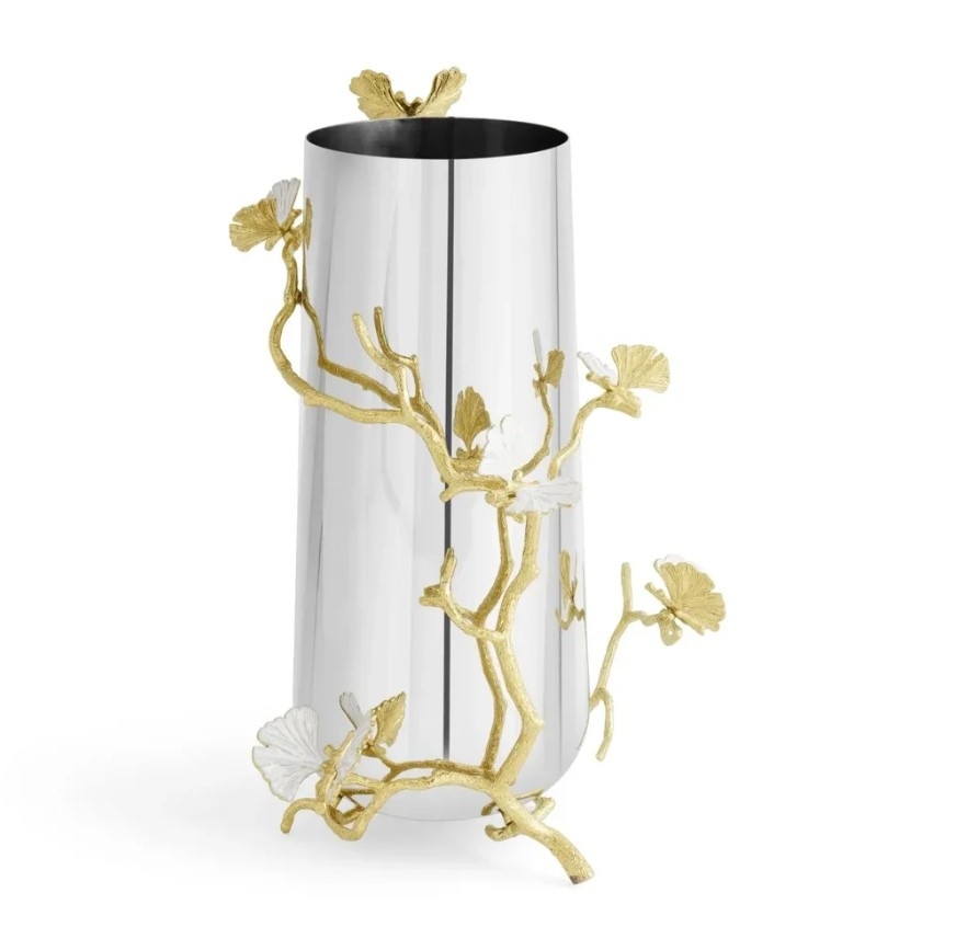 Butterfly Ginkgo Gold Ваза