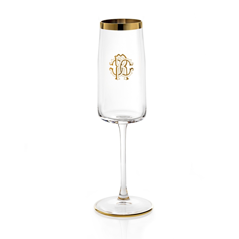 New Monogram Gold Набор из 2-х бокалов для шампанскогo