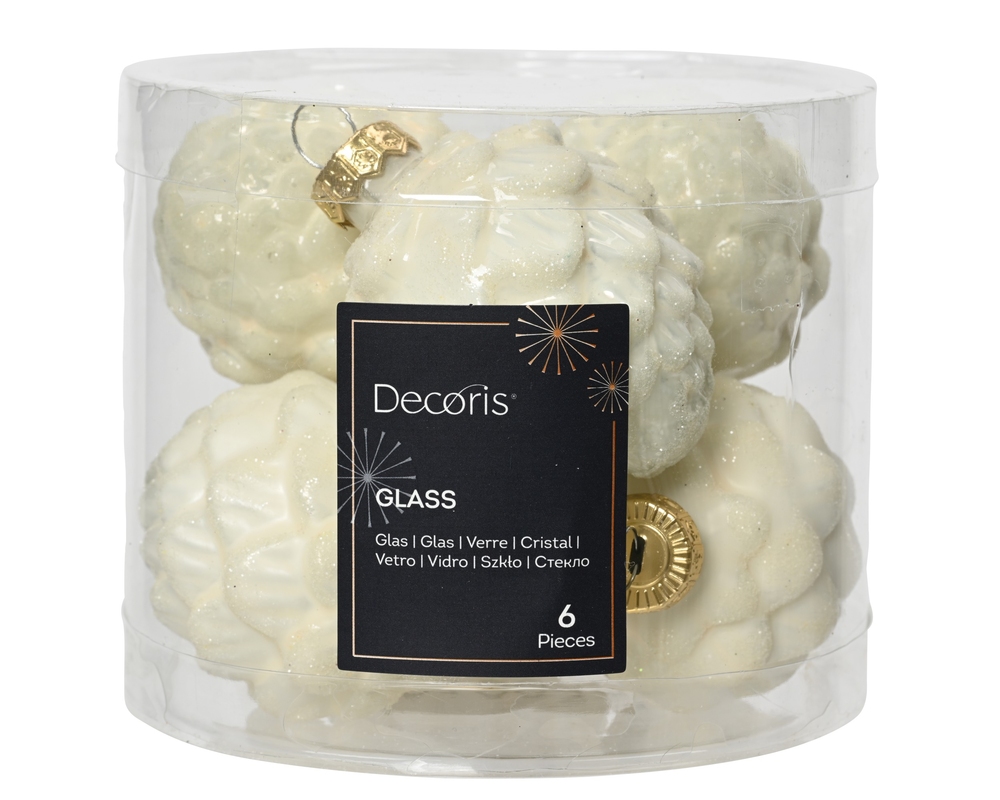 Набор елочных игрушек Pinecone Enamel-Matt Glitter Mix D5