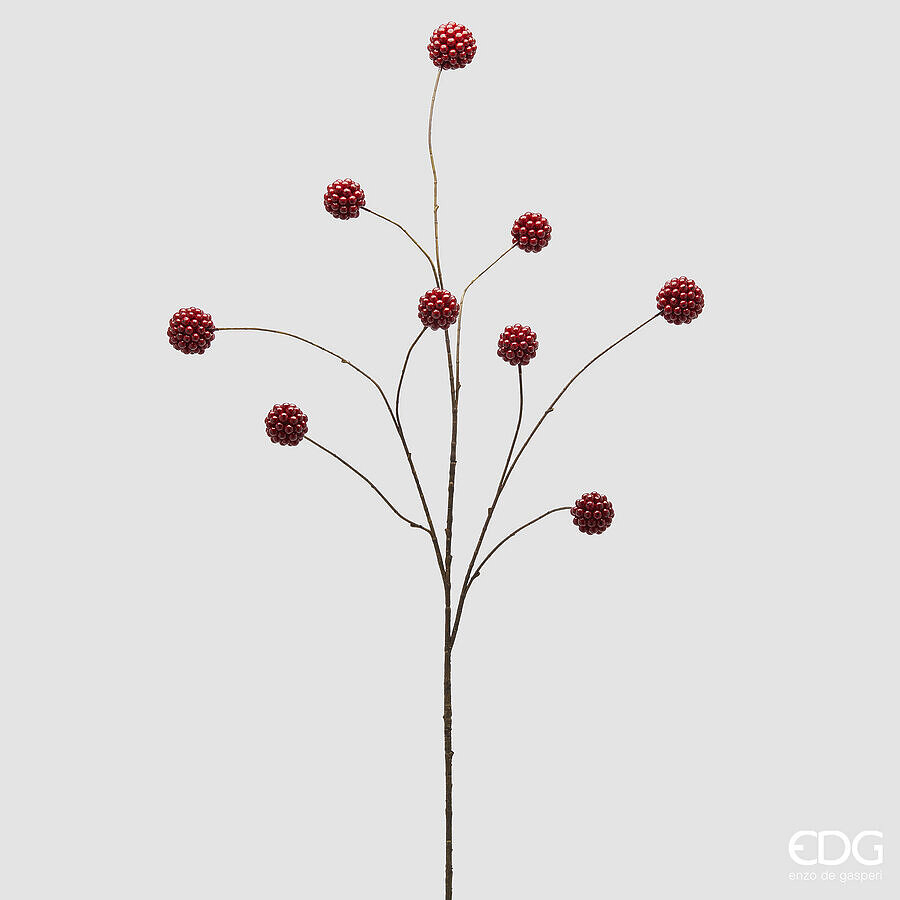 Ramură decorativă Ilex Sfere Ramo x9 H127