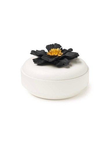 Шкатулка Peony White Black 