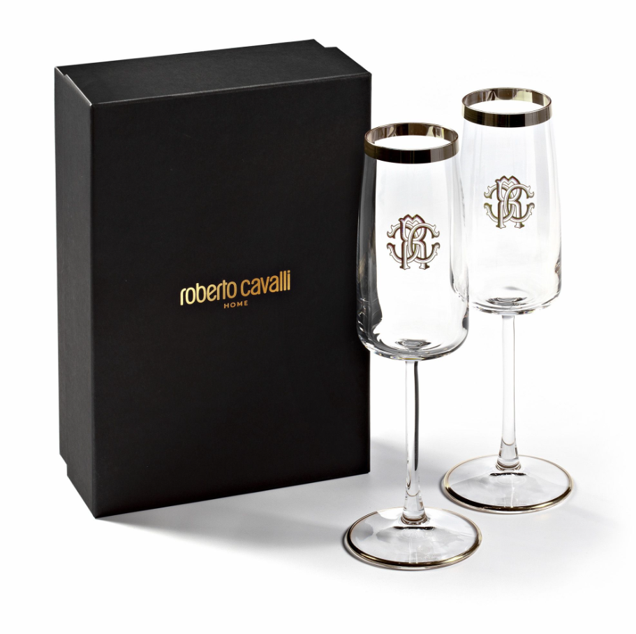 New Monogram Platinum Set de 2 pocale pentru șampanie