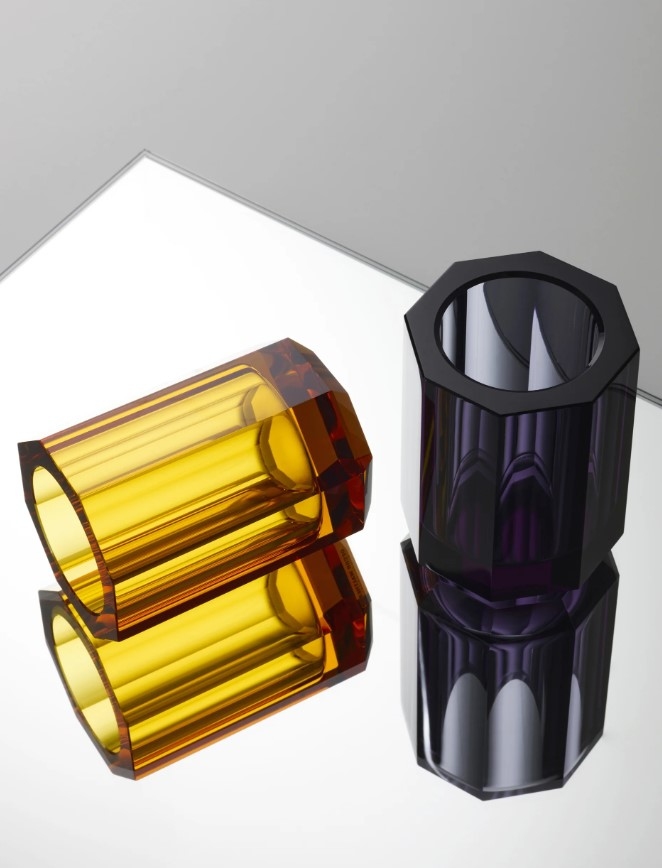 Kristall Toothbrush Holder amber