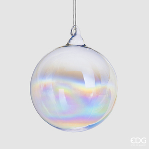 Christmas tree decoration Palla Vetro Iride D12