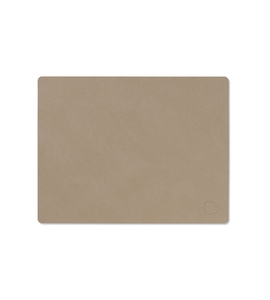 Table Mat Square M Clay Brown