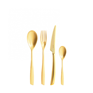 Riviera Gold Set of 24 cutlery in wooden box