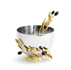 Olive Branch Nut Dish with Spoon Olive Branch