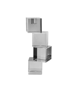 Candleholder Crystal Cubes