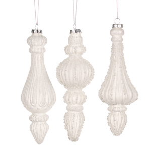Jucărie brad Glass 3D Ribbed Beaded 