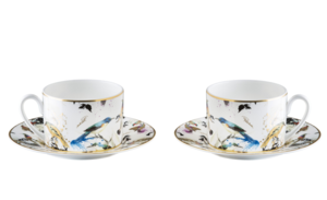 Garden's Birds Set de 2 cesti pentru ceai si farfurii 