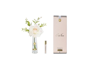 Perfumed rose in clear vase Summer Rose Blush
