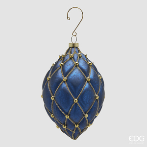 Christmas tree decoration Fuso Capitonne H15 Blue