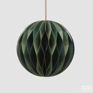 Елочная игрушка Palla Origami D10 Green Mix