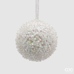 Елочная игрушка Palla Perline D10 White