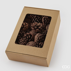 Set of decorative cones Pigna Pino Dark Brown