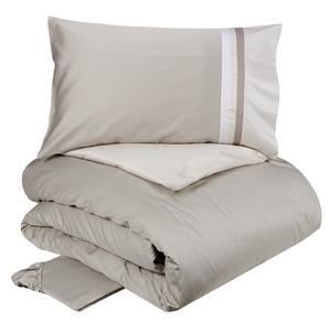 Lenjerie de pat Kubric 250X200 Grigio+Avorio