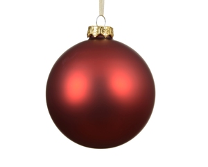 Christmas tree decoration Glass Matt D10 Christmas Red