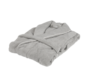 Isola Bathrobe M gray-white
