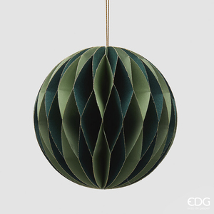 Christmas tree decoration Palla Origami D12 Green Mix