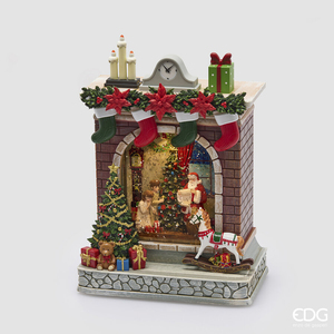 Decorațiune Babbo con Camino Music+LED