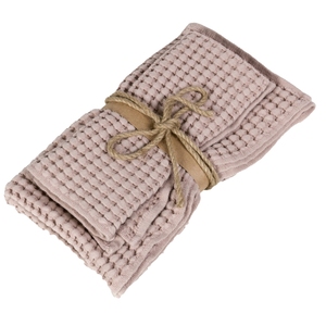 Set of towels Nettare 38X50 + 50X110 dusty pink 