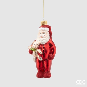 Christmas tree decoration Babbo Buonanotte glass H14,5