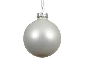 Jucărie brad Glass Matt D15 Winter White