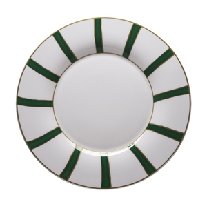 Stripes Green Dinner plate