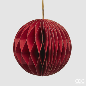 Christmas tree decoration Palla Origami D12 Red