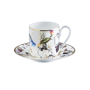 Garden's Birds Set de 6 cești pentru cafea cu farfurii 